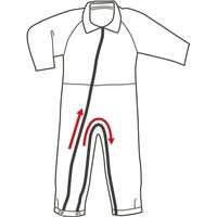 ケープ 介護サポートねまき フルオープンタイプ CK-470 L オレンジ 336378 1枚 　介援隊 U0650（直送品）