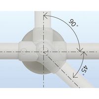 マツ六 ソフトアクアレール 自在Lブラケット 040-7314 347100 1個 　介援隊 R0865（直送品）