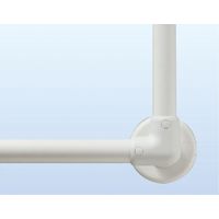 マツ六 ソフトアクアレール コーナーブラケット 040-7318 ホワイト 358293 1個 　介援隊 R0869（直送品）