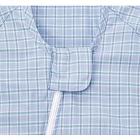 松本ナース産業 ビエラねまき Wファスナー 2型 ホックカバー付 4300 ブルー M 1枚   介援隊 U0819（直送品）