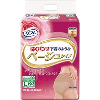 リブドゥコーポレーション はくパンツ 下着のようなベージュタイプ 18013 L 22枚(4) 428456 1梱(22枚入x4袋x6箱)（直送品）