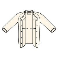 神戸生絲 前開き7分袖 ワンタッチ肌着 婦人用 M MU-340 202054 1枚 　介援隊 U0168（直送品）