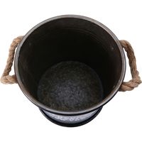 不二貿易 ブリキスツール 幅250×奥行250×高さ265mm ブラック 26170 1個（直送品）