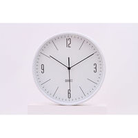 不二貿易 掛時計 ホーン 幅255×奥行43×高さ255mm ホワイト 26330 1個（直送品）