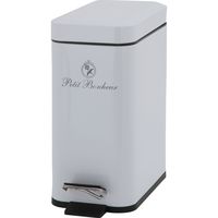 不二貿易 ペディボヌール ダストボックス5L ホワイト 72791 1個