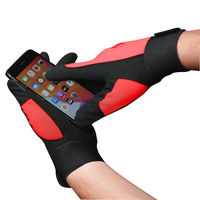 小野商事 PU手袋 フレキシガード タッチパネル対応 Lサイズ 赤 AG6741 1双