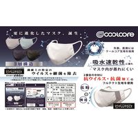 クールコア　抗ウイルス加工マスク　ネイビー　M　4996926221345　1袋（1枚入）