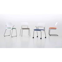 【組立設置込】コクヨ 160 チェア 背ヌード 肘無 カンチレバー脚 ホワイト×スレートグレー CK-162G1C4 1脚（直送品）