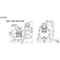 三相電機 自吸式ヒューガルポンプ 40PSPZ-7533B-E3 1個（直送品）