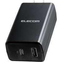 ノートPC用ACアダプター パソコン充電器 合計57W USB-C×1 USB-A×1 ACDC-PD1757BK エレコム 1個