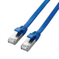 LANケーブル 5m cat7準拠 爪折れ防止 ギガビット フラット より線 ブルー LD-TWSF/BU5 エレコム 1個