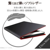 Galaxy S21 5G ケース カバー 手帳 フラップ レザー 薄型 軽量 ブラック PM-G211PLFUBK エレコム 1個（直送品）