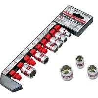 コンヨ ホルダー付 ソケットレンチセット 9pcs. #1 差込角9.5mm S1-9.5 1個（直送品）