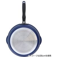 フライパン 深型 28cm ブルー 鍋にも使える 極深 ブルーダイヤモンドコート プレミアム IH対応 両口 ND-4289 4975970248676