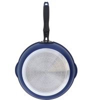 フライパン 深型 26cm ブルー 鍋にも使える 極深 ブルーダイヤモンドコート プレミアム IH対応 両口 ND-4288 4975970248669