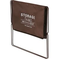 ベストコ 荷物置き 折りたたみ 幅42×奥行23×高さ32cm ブラウン セルフ・フロアーラック S 手荷物収納 ND-6121 4975970250150