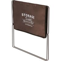 ベストコ 荷物置き 折りたたみ 幅47×奥行28×高さ37cm ブラウン セルフ・フロアーラック M 手荷物収納 ND-6122 4975970250167