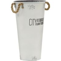 ベストコ 傘立て 28×28×50cm ホワイト クラシック アンブレラスタンド スタイリッシュロープ NE-623 4975970250617 1個