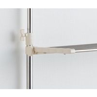 ベストコ ステンレス つっぱりキッチンラック 2段 レギュラー棚 ワームグレー NY-1000 4975970253625 1個