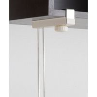 ベストコ ステンレス 吊り戸棚下キッチンラック 1段 伸縮棚 ワームグレー NY-1005 4975970253670 1個