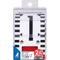 シンワ測定 77227 ロッドテープ ガラス繊維製 2m 巾60mm JIS クリアパック #77227 1巻