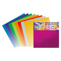 菅公工業 タックカラーシール ホイルメタル 9色セット 15cm 12枚入 ミ316