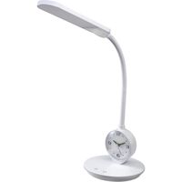 朝日電器 LEDデスクライト 時計付き AS-LED10(W) 1個