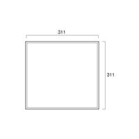 常磐精工 枠付ホワイトボード 300×300mm WBW300X300 1台