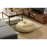 セルタン ベーグル ビーズクッション 620×620mm テクノブラウン A958-593/610BE 1台（直送品）