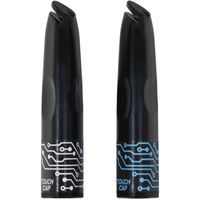 クツワ 鉛筆がタッチペンになる　タッチキャップ　ブルー MT001BL 1セット（20本：2本×10パック）