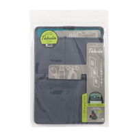 クツワ バックインバック タブラ ファイル 青 A4クリアホルダーサイズ対応 TA001BL 1個