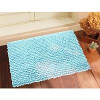 オカトー バスマット めっちゃ吸う!抗菌 45X60cm ブルー 4905016331789 1個（直送品）