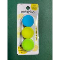 ライオン事務器 シリコンマグネット マグピタ ブルー CM-3B 1セット(10個)