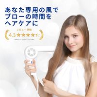 Areti（アレティ） ハンズフリー高密度マイナスイオン ドライヤー モイスト ケア 3色LED  折りたたみ コンパクト ホワイト（直送品）