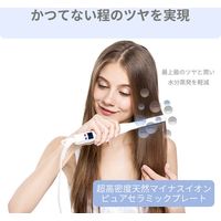 Areti（アレティ） 15mm 2way ヘアアイロン コテ ストレート ＆ カール 極細 純セラミック ハイブリッド ホワイト（直送品）