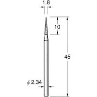 日本精密機械工作 電着ＤＩＡ砥石 D1418 1本（直送品）