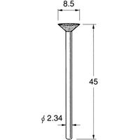 日本精密機械工作 電着ＤＩＡ砥石 D1685 1本（直送品）