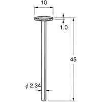 日本精密機械工作 電着ＤＩＡ砥石 D1910 1本（直送品）