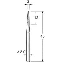 日本精密機械工作 電着ＤＩＡ砥石 D3320 1本（直送品）