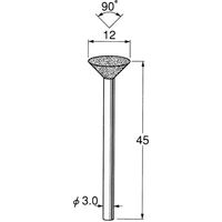 日本精密機械工作 電着ＤＩＡ砥石 D3823 1本（直送品）
