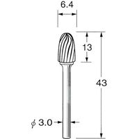 日本精密機械工作 超硬カッター K3416 1本（直送品）