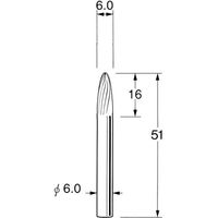 日本精密機械工作 超硬カッター K6312 1本（直送品）