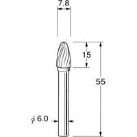 日本精密機械工作 超硬カッター K6313 1本（直送品）