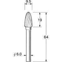 日本精密機械工作 超硬カッター K6314 1本（直送品）