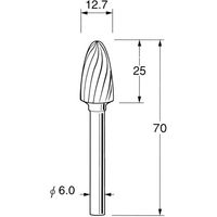 日本精密機械工作 超硬カッター K6315 1本（直送品）