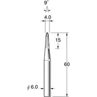 日本精密機械工作 超硬カッター K6611 1本（直送品）