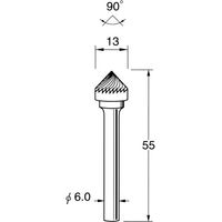 日本精密機械工作 超硬カッター K6743 1本（直送品）