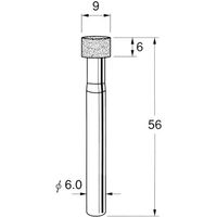 日本精密機械工作 軸付ボラゾン砥石 N8609 1本（直送品）