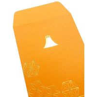 エヒメ紙工 pochico ポチ袋 金箔 橙(富士山) 5枚入 PO-G31 1冊