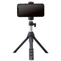 スマホスタンド 三脚/自撮り棒（2wayタイプ） ～6.5インチまで対応 スマホホルダー P-STSRSMBK 1個 エレコム（直送品）